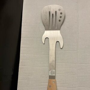 Dolly Parton Guitar Shaped Metal Spatula with Wooden Handle